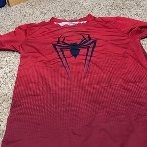 Under Armour Red Short Sleeve Spider Logo Tee